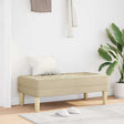 Vidaxl bank met kussen crème 113 x 57 x 39 cm stof