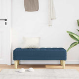 Vidaxl bank met kussen blauw 113 x 57 x 39 cm stof