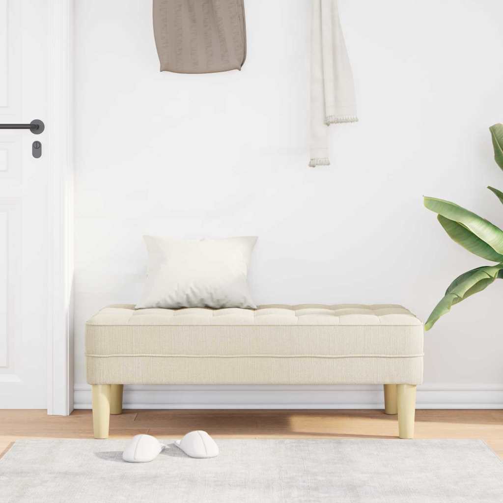 Vidaxl bank met kussen linnen 113 x 57 x 39 cm stof