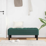 Vidaxl bank met kussen donkergroen 113 x 57 x 39 cm fluweel
