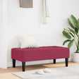 Vidaxl bank met kussen wijnrood 113 x 57 x 39 cm fluweel