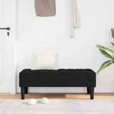 Vidaxl bank met kussen zwart 113 x 57 x 39 cm fluweel