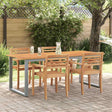Vidaxl tuinstafel grijs 160 x 80 x 75 cm massief acaciahout