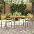 Vidaxl tuinstoel 2 st bruin massief acaciahout stapelbaar