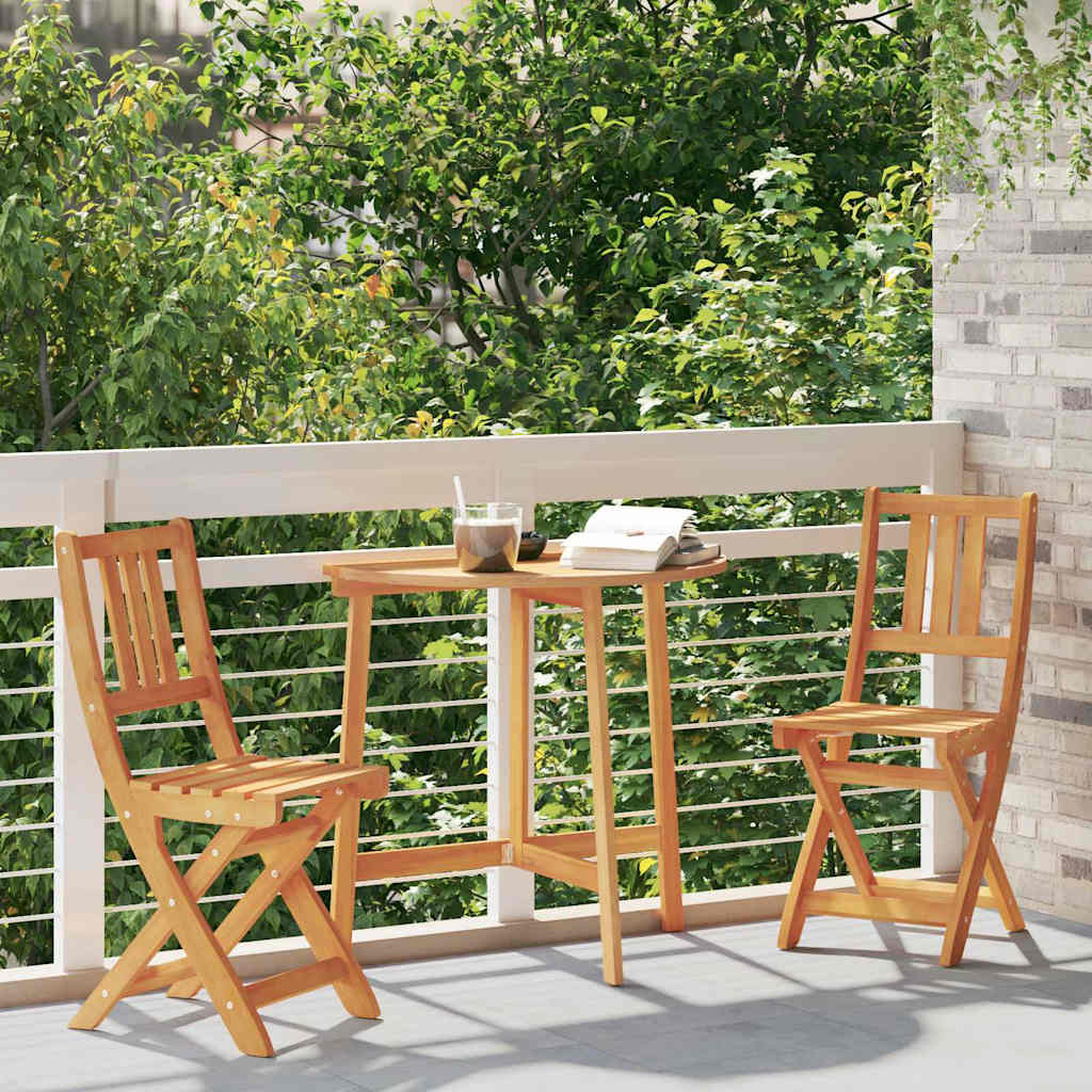 Vidaxl bistrostoelen voor buiten 2 st massief acaciahout