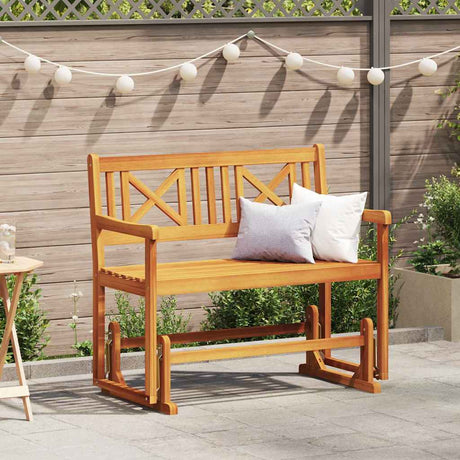 Vidaxl tuin glider bank naturel 110 x 59 x 97 cm massief acaciahout