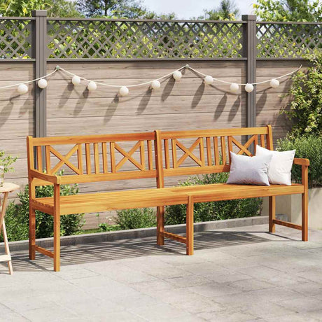 Vidaxl tuinbank naturel 220 x 56 x 90 cm massief acaciahout