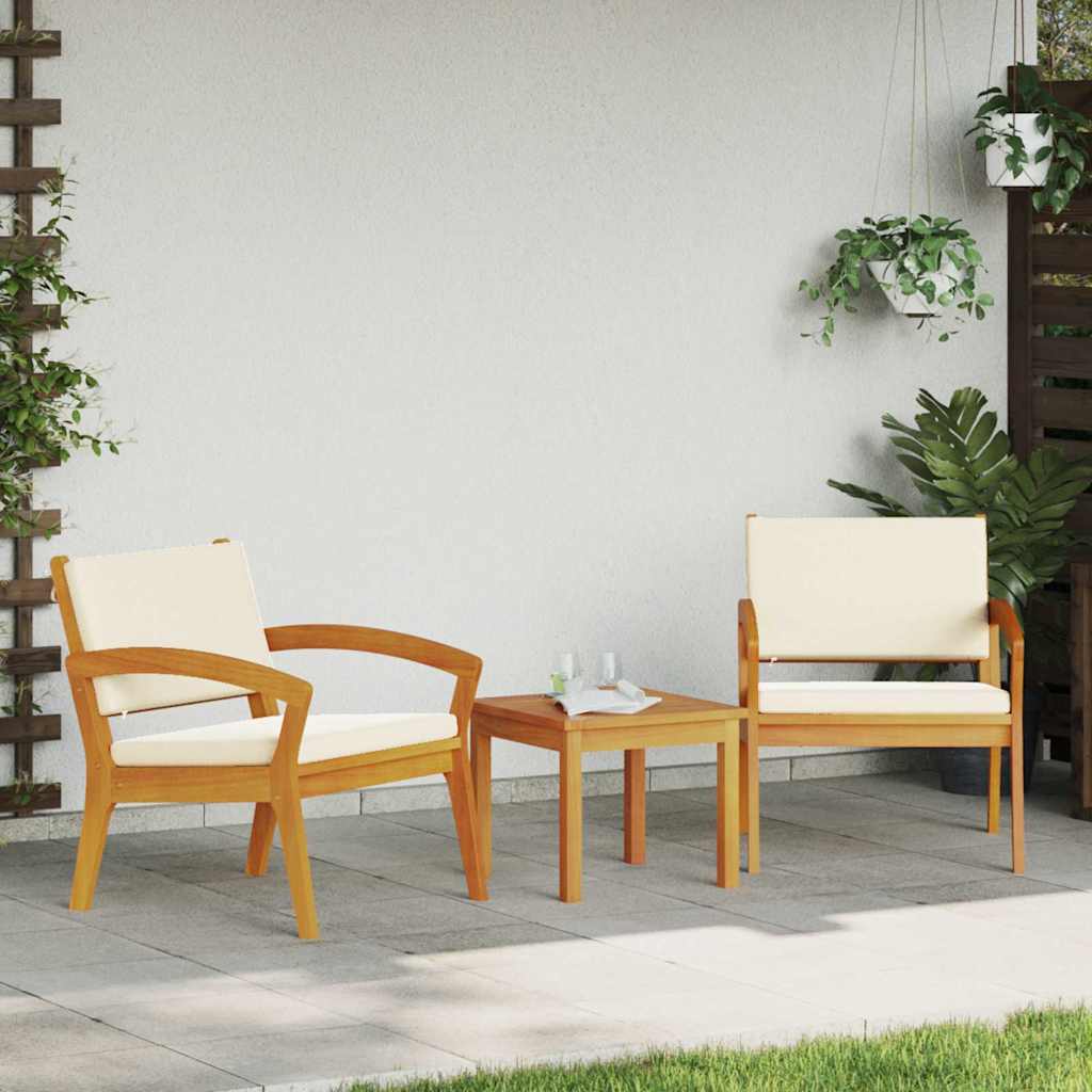 Vidaxl tuinstoel 2 st olie naturel massief acaciahout