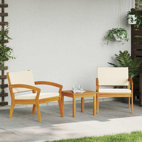 Vidaxl tuinstoel 2 st olie naturel massief acaciahout