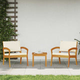 Vidaxl tuinstoel 2 st olie naturel massief acaciahout