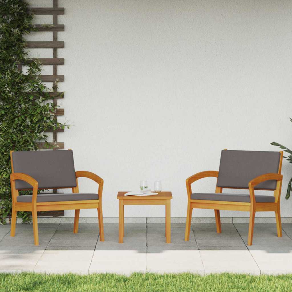 Vidaxl tuinstoel 2 st olie naturel massief acaciahout