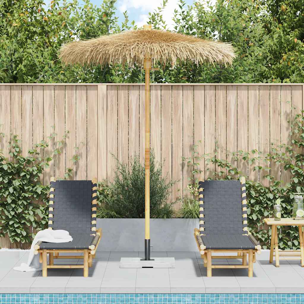 Vidaxl tiki paraplu met bananenblad luifel 180 cm bamboe