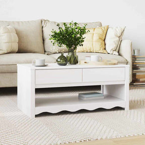Vidaxl salontafel drammen wit 99 x 55 x 45 cm massief grenenhout