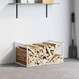 Vidaxl brandhoutrek 70x43x34,5 cm koudgewalst staal wit