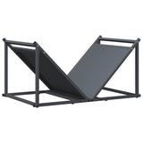 Vidaxl brandhoutrek 70x43x34,5 cm koudgewalst staal antracietkleurig