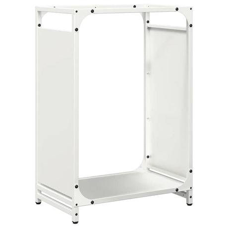 Vidaxl brandhoutrek 44x28x65 cm koudgewalst staal wit