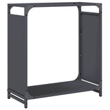 Vidaxl brandhoutrek 60x28x65 cm koudgewalst staal antracietkleurig