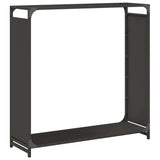 Vidaxl brandhoutrek 90x28x90 cm koudgewalst staal zwart