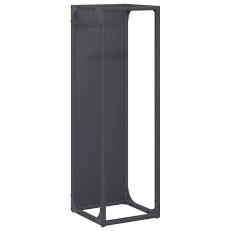 Vidaxl brandhoutrek 25x25x80 cm koudgewalst staal antracietkleurig