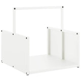 Vidaxl brandhoutrek 40x40x40 cm koudgewalst staal wit