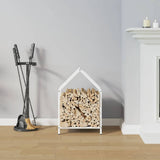 Vidaxl brandhoutrek 40x25x60 cm koudgewalst staal wit
