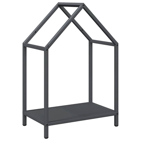 Vidaxl brandhoutrek 40x25x60 cm koudgewalst staal antracietkleurig