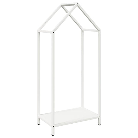 Vidaxl brandhoutrek 40x25x90 cm koudgewalst staal wit