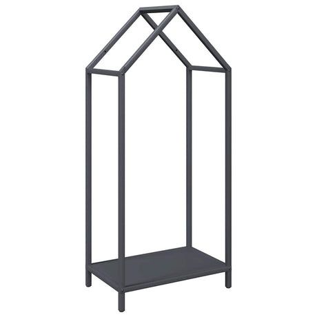 Vidaxl brandhoutrek 40x25x90 cm koudgewalst staal antracietkleurig