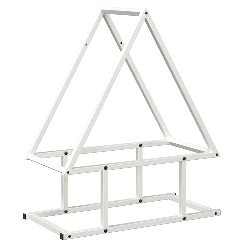 Vidaxl brandhoutrek 50x25x60 cm koudgewalst staal wit