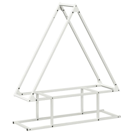 Vidaxl brandhoutrek 80x25x90 cm koudgewalst staal wit