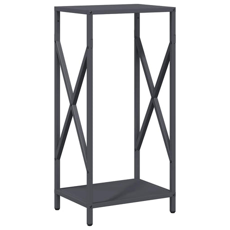 Vidaxl brandhoutrek 34x25x70 cm koudgewalst staal antracietkleurig