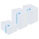 Vidaxl opslagzakken met opslag 50 pcs transparant en blauw 100 x 80 cm
