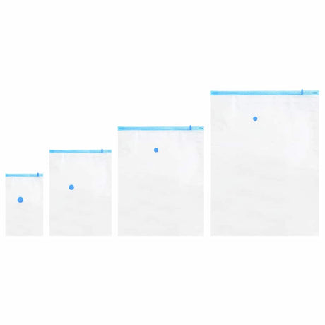 Vidaxl opslagzakken 15 pcs transparant en blauw 130 x 100 cm