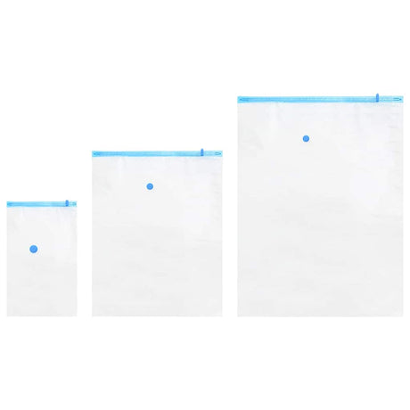 Vidaxl opslagzakken 10 pcs transparant en blauw 130 x 100 cm