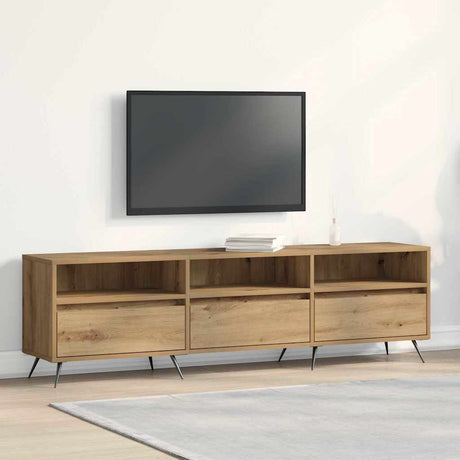 Vidaxl tv-kast 150 x 30 x 44,5 cm artisanaal eikenkleurig bewerkt hout