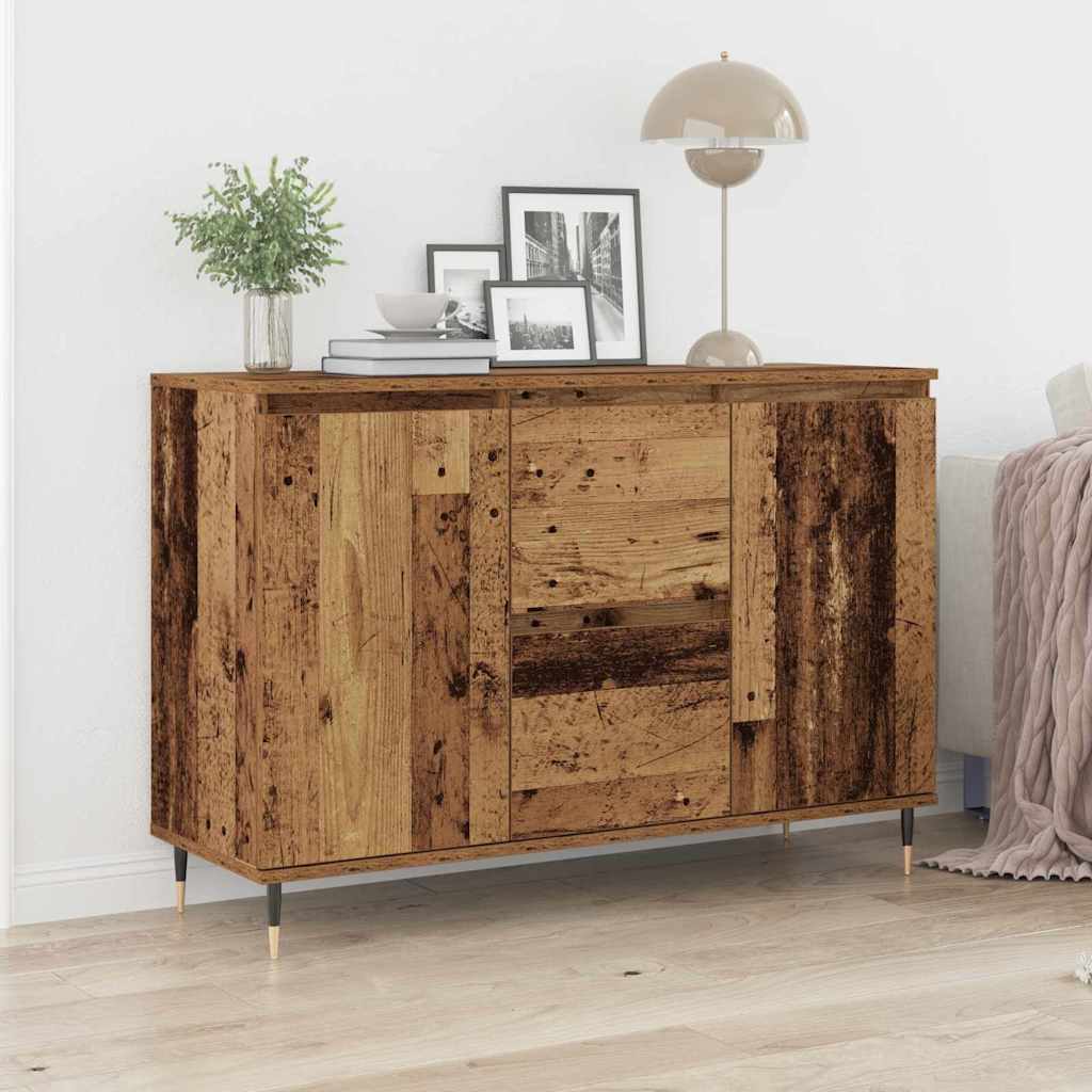 Vidaxl dressoir oudhout 101,5 x 35 x 70 cm bewerkt hout