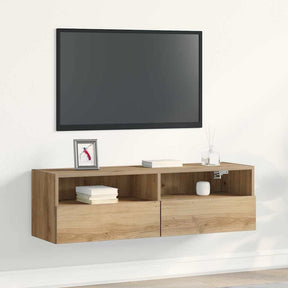 Vidaxl tv wandkast 100 x 30 x 30 cm artisanaal eikenkleurig