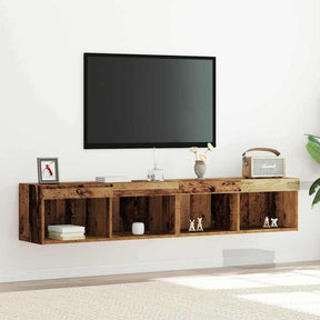 Vidaxl tv-meubelset 2 st oud hout bewerkt hout