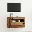 Vidaxl tv wandkast 60 x 30 x 40 cm oud hout bewerkt hout