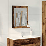 Vidaxl spiegel oud hout 50 x 12 x 60 cm glas en engineered hout