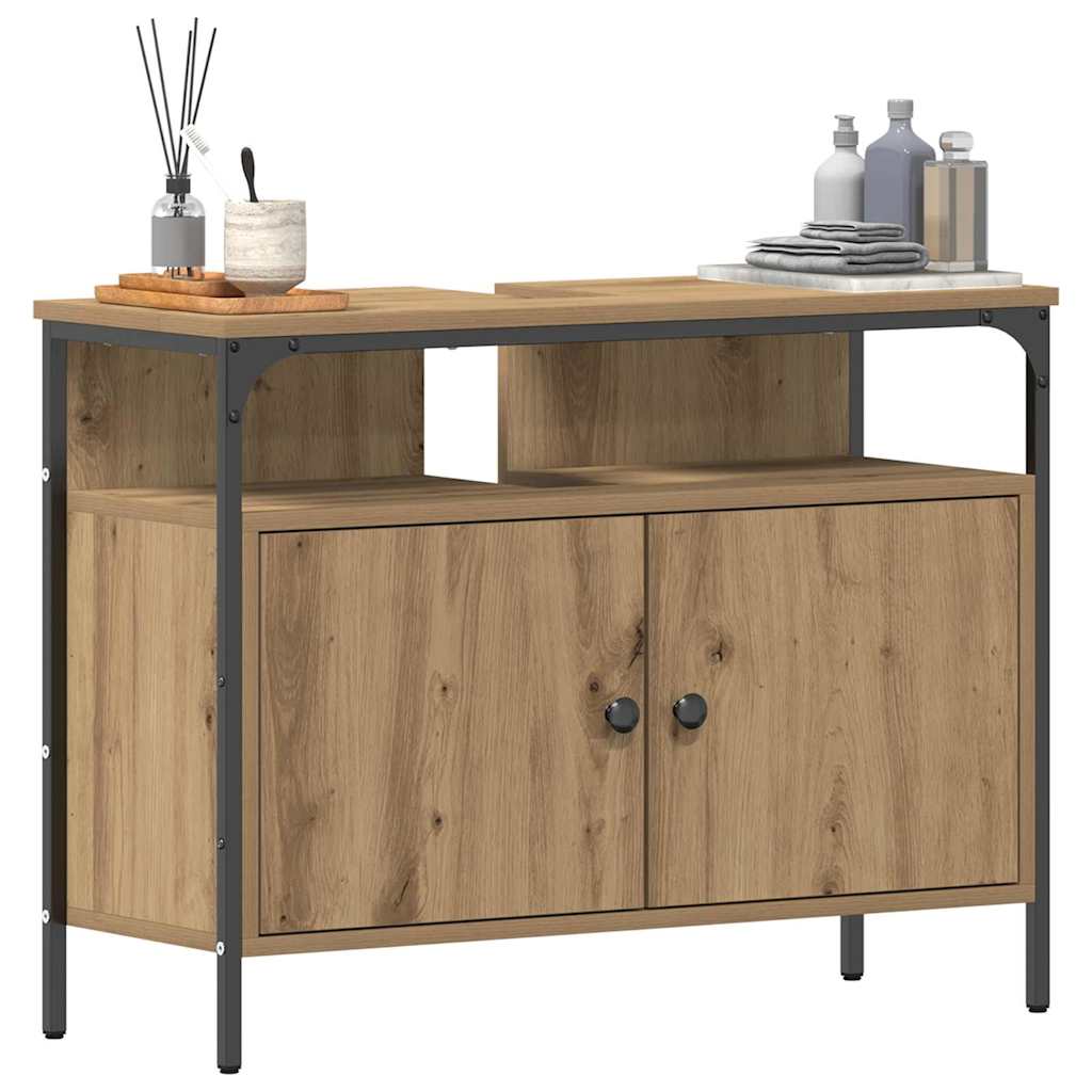 Vidaxl badkamertenk te kast artisanaal eikenkleurig 80 x 30 x 60 cm