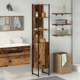 Vidaxl badkamerkast oud hout 33 x 33 x 185,5 cm bewerkt hout