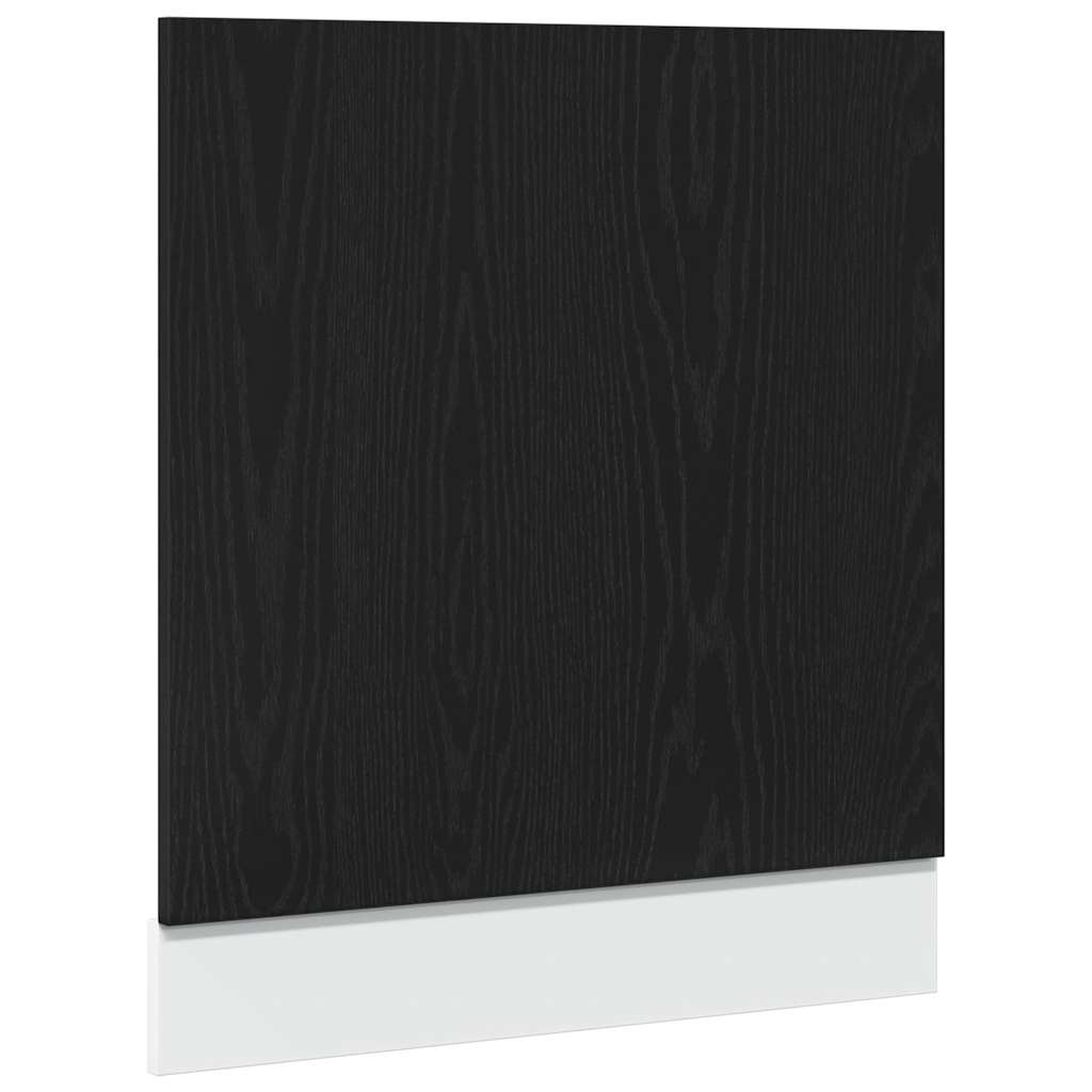 Vidaxl vaatwasserpaneel lyon 60x1,5x67 cm bewerkt hout zwart eiken