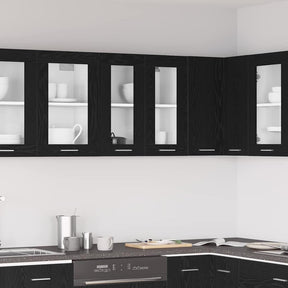 Vidaxl hangkast zwart eiken 60 x 31 x 60 cm bewerkt hout