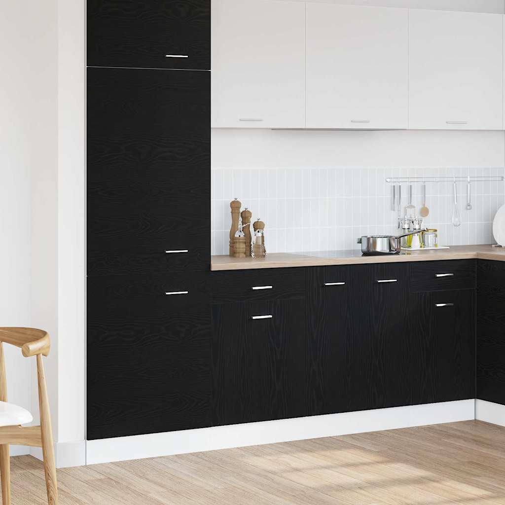 Vidaxl hangkast zwart eiken 50 x 46 x 81,5 cm bewerkt hout