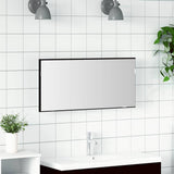 Vidaxl spiegel zwart eiken 80 x 37 cm glas en engineered hout