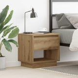 Vidaxl nachtkastje artisan eiken 45 x 34 x 44 cm bewerkt hout