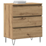 Vidaxl dressoir artisan eiken 60 x 35 x 70 cm bewerkt hout