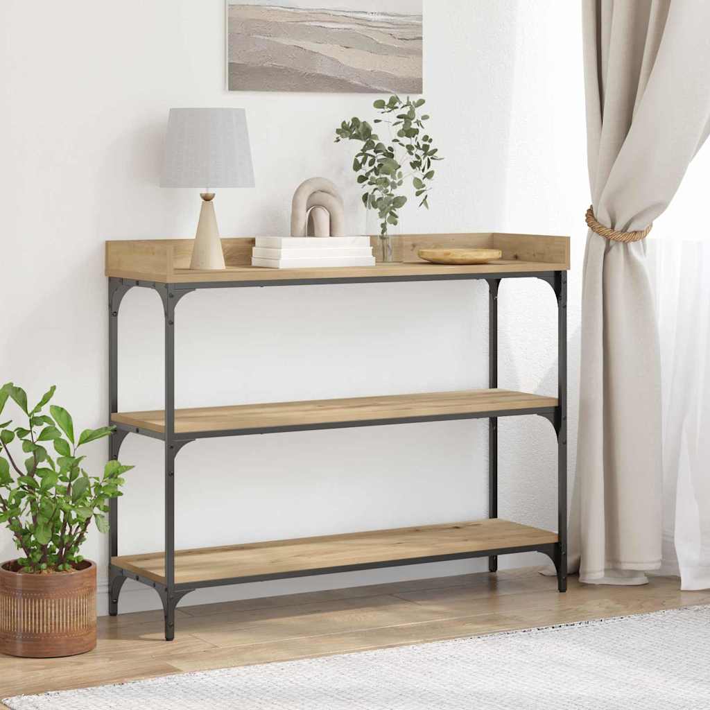 Vidaxl console tafel artisanaal eikenkleurig 100 x 30 x 80 cm