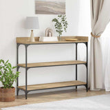 Vidaxl console tafel artisanaal eikenkleurig 100 x 30 x 80 cm
